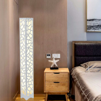 简约沙发边创意遥控落地灯立灯ins客厅卧室台灯北欧雕花温馨地灯