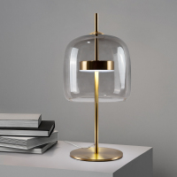 北欧简约创意客厅台灯后现代床头温馨卧室书房轻奢酒店玻璃落地灯