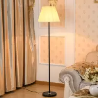 时尚简约客厅卧室床头落地灯创意温馨led智能遥控布艺台灯