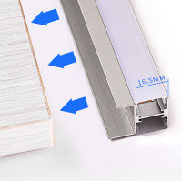 led层板灯双面发光15/18mm25厚隔板灯衣柜酒柜灯书柜灯夹板橱柜灯