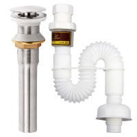 洗手盆脸盆下水器下水道软管防臭弹跳面盆池台盆落水器套装