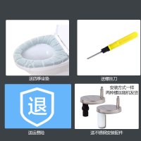 马桶盖家用通用加厚上装盖板抽水座便器盖子vu形缓降坐圈配件老式