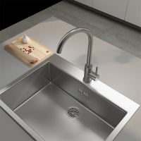 厨房龙头冷热304不锈钢水龙头家用洗碗水池单冷水槽洗菜盆水龙头