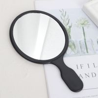 欧式复古手柄镜美容院纹绣手持公主镜学生创意礼品便携随身化妆镜|[黑色] [5个装(亲密分享)]