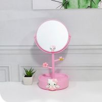 hello kitty kt美乐蒂梳妆台卧室桌上镜子台式化妆镜居家创意美容|KT天使款