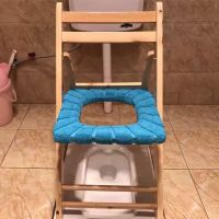 老人坐便椅孕妇坐便器可折叠移动上厕所马桶椅子实木凳家用蹲便器