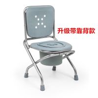坐便椅老人可折叠加固防滑孕妇坐便器家用厕所移动马桶椅子凳子