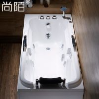 冲浪按摩浴缸成人卫生间家用亚克力浴池恒温加热单人迷你浴盆