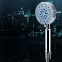 增压花洒喷头淋浴卫浴热水器强压手持淋蓬头洗澡水龙头花洒套装|大号5档花洒 单头+1.5m防爆管+底座