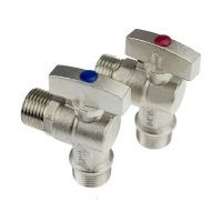 全铜4分6分大量冷热开关三角阀马桶热水器壁挂炉止水阀球芯阀门