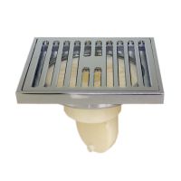 卫生间地漏全铜防臭浴室淋浴房花园方形大排量50/75管用长条地漏