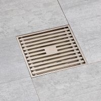 亚光拉丝铜地漏防臭防虫防返水地漏下水道密封芯地漏组合