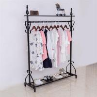 衣帽架挂衣架落地式卧室单杆室内简易晾衣架落地挂衣服架子晒衣架