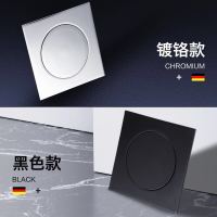 黑色弹跳地漏按压防虫防臭地漏堵头淋浴密封全铜浴缸地漏脚踏式