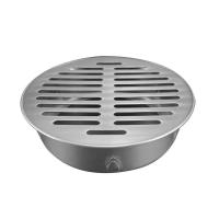 地漏盖 不锈钢圆形pvc管阳台地漏 地漏盖子 加厚排水管插地漏盖