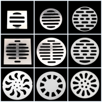 不锈钢地漏片圆形方形地漏盖卫生间地漏盖过滤盖洗衣机地漏盖子