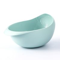 淘米神器加厚洗菜盆沥水篮塑料洗水果篮厨房日用品家用菜篮子菜筐|绿色-加厚款