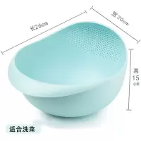 多功能洗菜盆沥水篮家用淘米神器创意淘米篮子洗菜厨房用品小百货|蓝色[洗菜款]