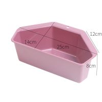 三角沥水篮厨房水槽洗菜池塑料滤水挂篮厨房用品收纳置物架沥水槽|紫色(两个)