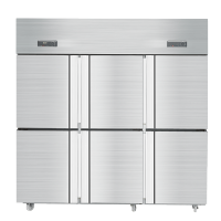 昌禾(changhe)商用厨房冰箱冰柜保鲜柜 六门冷冻冰箱冰柜保鲜柜 不锈钢铜管立式厨房冰箱 六门全冷冻(铜管)