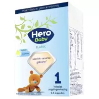 有效期到26年6月-Hero Baby经典纸盒婴幼儿配方奶粉1段(0-6个月)700g盒装