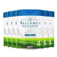 有效期到25年5月-六罐装-贝拉米(Bellamy's)有机婴儿配方奶粉白金版含有机A2蛋白4段800g/罐