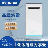 HYUNDAI韩国现代浴霸吊顶电器(KM630-1)集成吊顶式风暖卫生间家用取暖五合一嵌入式浴室