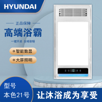 HYUNDAI韩国现代浴霸吊顶电器(本色21号)集成吊顶式风暖卫生间家用取暖五合一嵌入式浴室