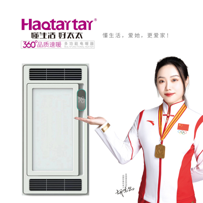 懂生活好太太 智能电器 (H-雅致2号)安全强劲双核取暖卫生间多功能浴室取暖器