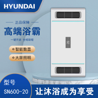 HYUNDAI韩国现代浴霸吊顶电器(SN600-20)集成吊顶式风暖卫生间家用取暖五合一嵌入式浴室