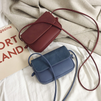 洋气小包包女2019新款潮韩版百搭斜挎包磨砂包洋气法国小众包包