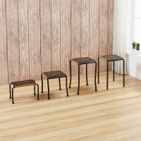 藤椅小藤椅子靠背椅户外儿童靠背椅时尚铁艺休闲喝茶椅成人小凳子