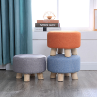 小凳子网红家用时尚创意布艺矮凳客厅沙发凳圆凳换鞋凳成人小板凳