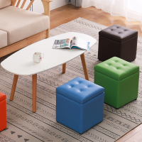 卧室储物凳多功能皮艺换鞋凳收纳凳子客厅茶几凳沙发搭脚凳试衣间