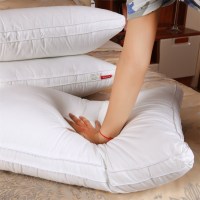 全棉羽丝绒护颈枕头枕芯单人软纯棉枕头芯软 的 舒服