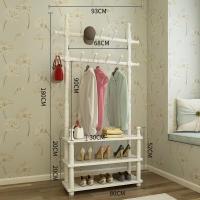 店庆特惠实木衣帽架落地多层挂衣架客厅卧室衣挂架家用现代简约组装衣服架