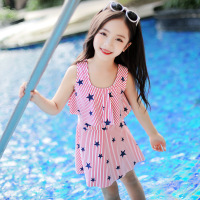 儿童泳衣女新款女童洋气可爱小公主韩国速干小中大童游泳衣泳镜泳帽泳装游泳衣套装