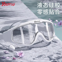泳镜防水防雾高清游泳眼镜近视游泳镜男士儿童大框潜水泳帽套装备