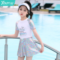 儿童泳衣女孩2024年新款夏季中大女童游泳衣专业可爱连体公主泳装