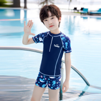 儿童泳衣男孩2024夏季新款小中大童分体游泳衣青少年透气速干泳装