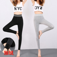 新品打底裤瑜伽裤弹力外穿加厚加绒紧身裤女秋冬季保暖裤运动踩脚