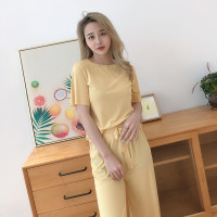 2021夏季新款降温柔软冰丝套装