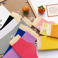 冰冰中筒袜子女春夏季超薄款纯色堆堆袜网红长袜ins潮糖果色夏天