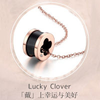 喜钻 小蛮腰钻石项链轻奢设计四叶草情侣锁骨链ins简约网红正品