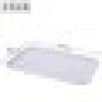 塑料托盘长方形盘子茶盘餐盘快餐盘 家用商用防滑托盘 肯德基餐盘 中号白色(41.5cm*30.5cm