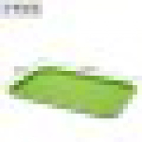 塑料托盘长方形盘子茶盘餐盘快餐盘 家用商用防滑托盘 肯德基餐盘 中号绿色(41.5cm*30.5cm
