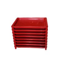 托盘木质冷冻长方形放饺子速冻多层馄饨冰箱专用方便装生水饺商用 红1件1层5层以上发货