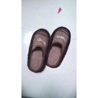 家用清洁神器 擦地板懒人鞋套 拖地拖鞋套雪尼尔脚套可拆洗拖把布 灰色[可拆适合36-41穿] 均码