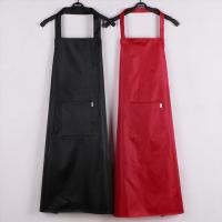 煮饭保护家用洗衣耐磨口袋背防水围裙干家务炒菜厨房用品透气绘画 涤棉黄咖情侣两件(透气款)