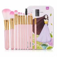 5/7/12多规格独角兽化妆眼影腮红刷子初学者套装 10支粉色美人盒装
